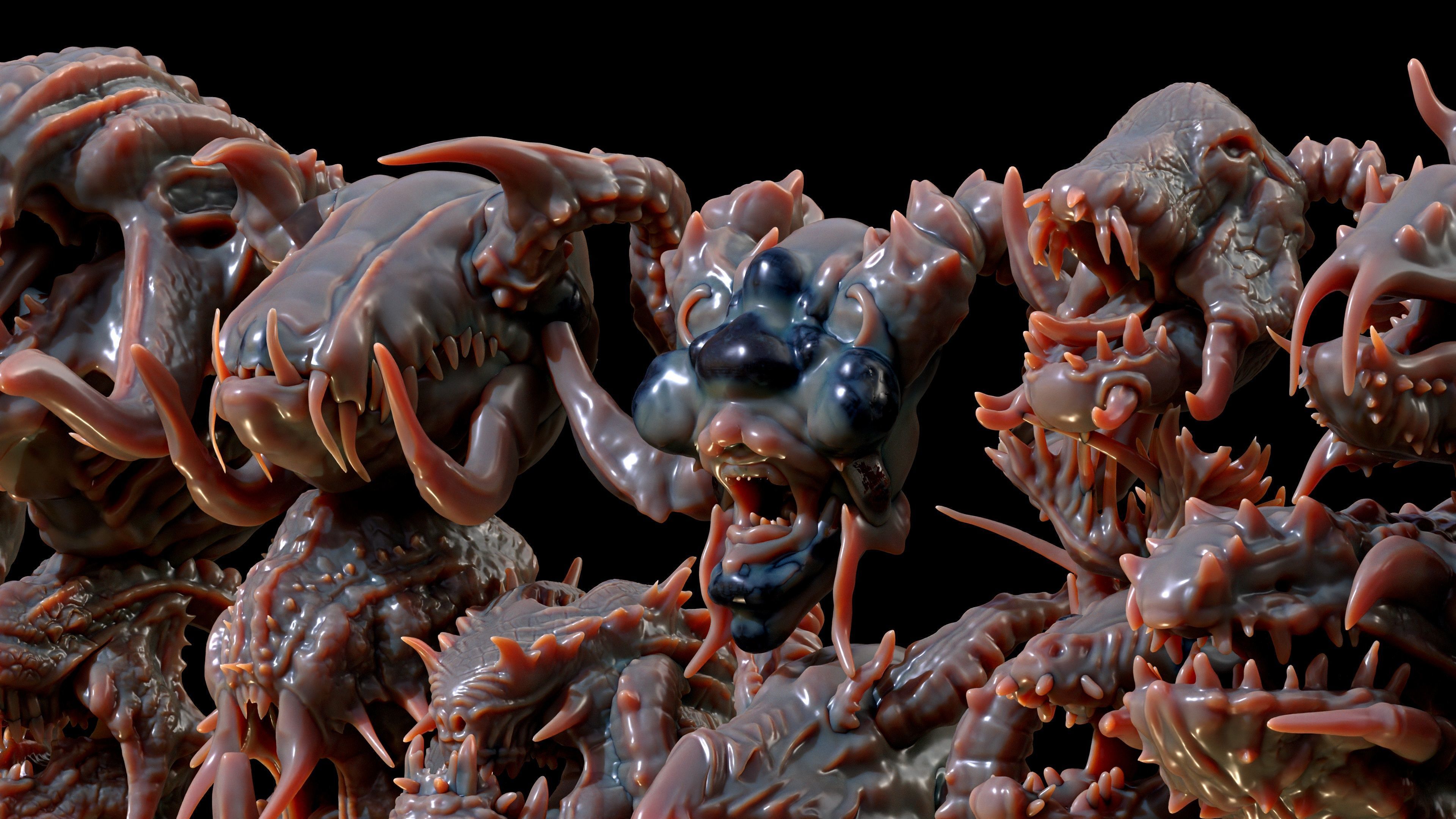 40 Jaws And Head-Creature And Character Head-Dragon-Vol 04 3D model_24