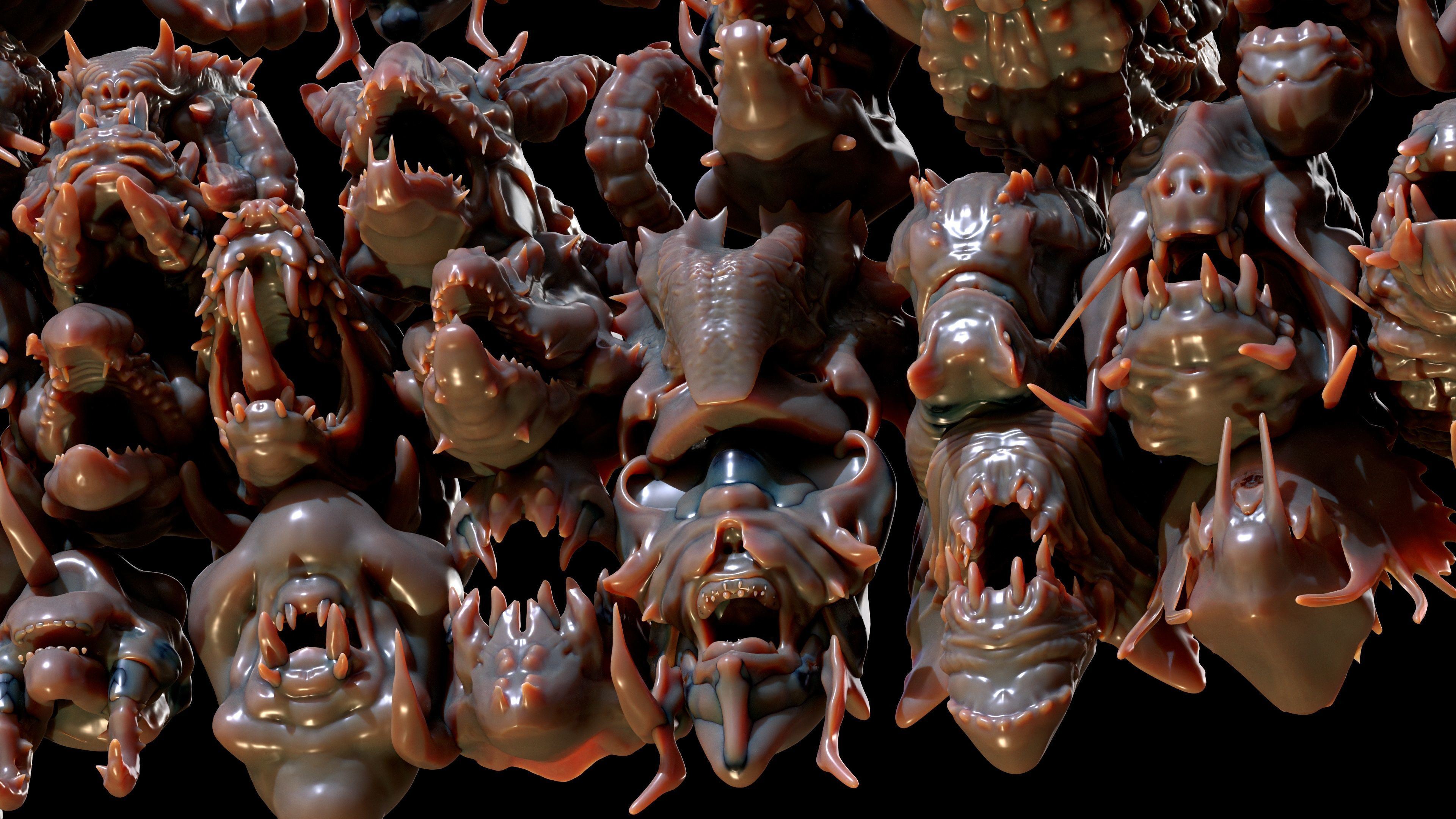 40 Jaws And Head-Creature And Character Head-Dragon-Vol 04 3D model_23