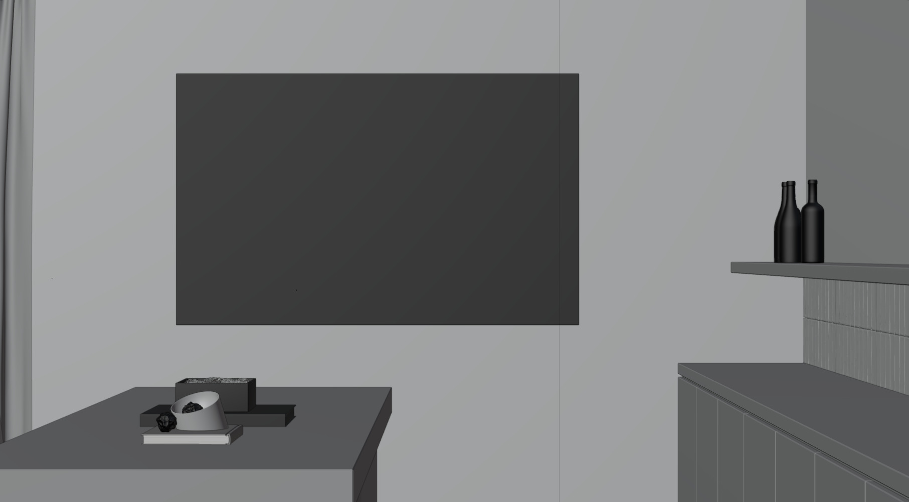 Interior livingroom 3D model_5