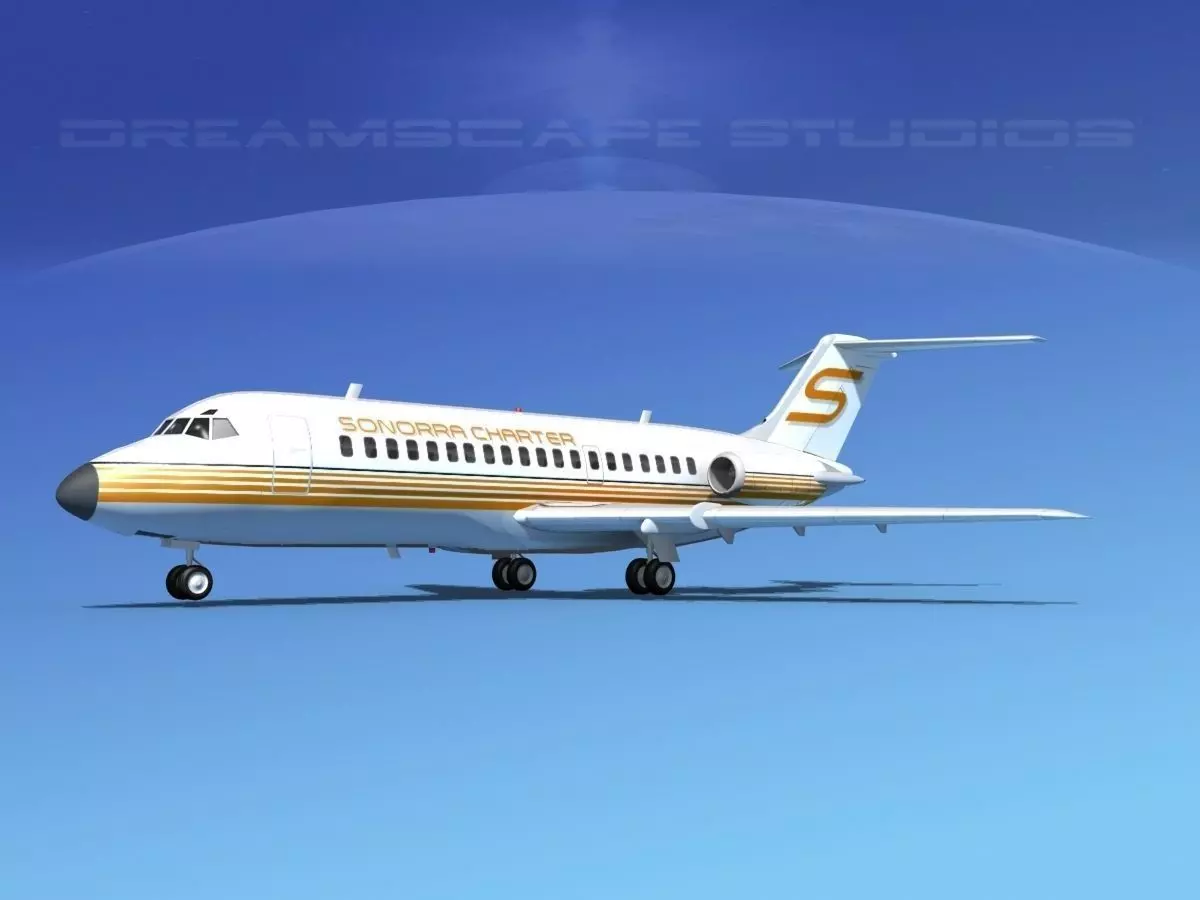 Douglas DC-9-15 Sonorra Air Charter 3D model