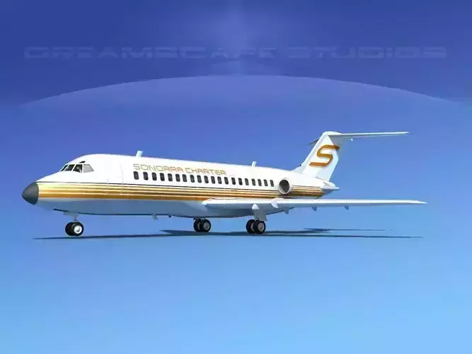 Douglas DC-9-15 Sonorra Air Charter 3D model