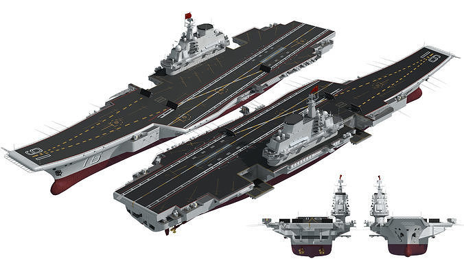 Liaoning Chinese aircraft carrier Type 001 aircraft carrier Navy 3D model