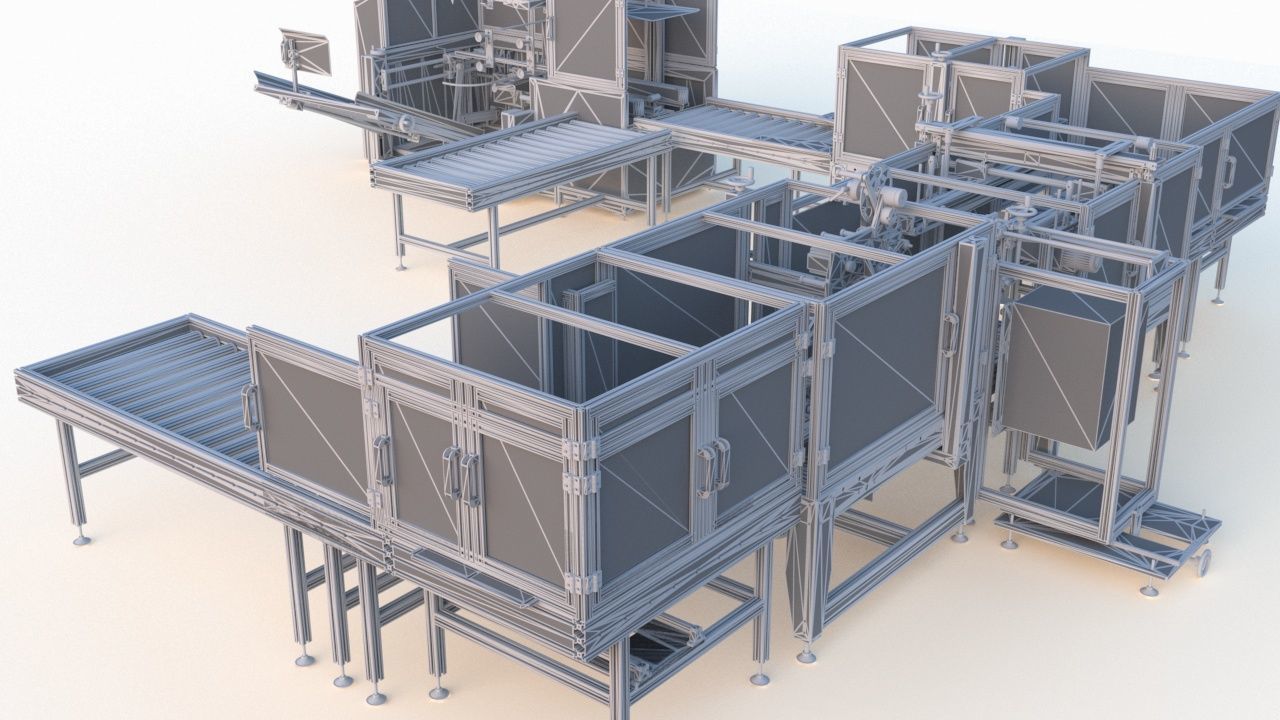 Semi Automatic Packaging Machine 3D model_18