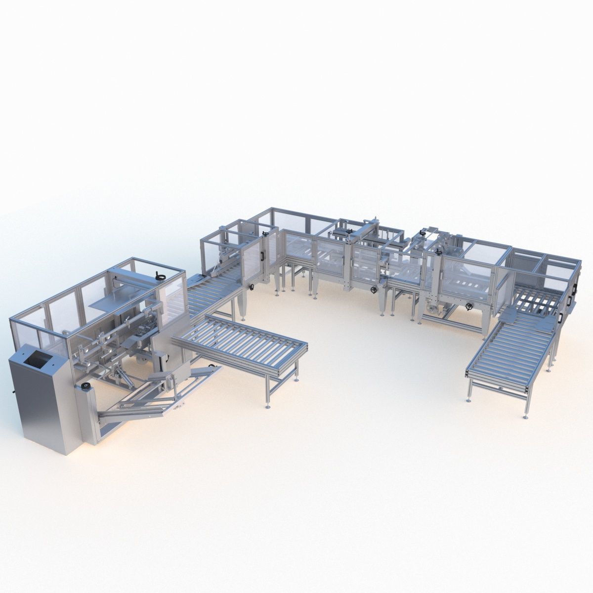 Semi Automatic Packaging Machine 3D model_1