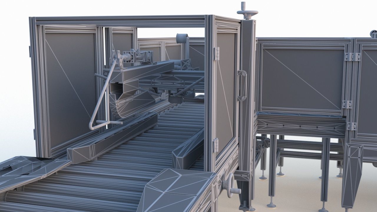 Semi Automatic Packaging Machine 3D model_21