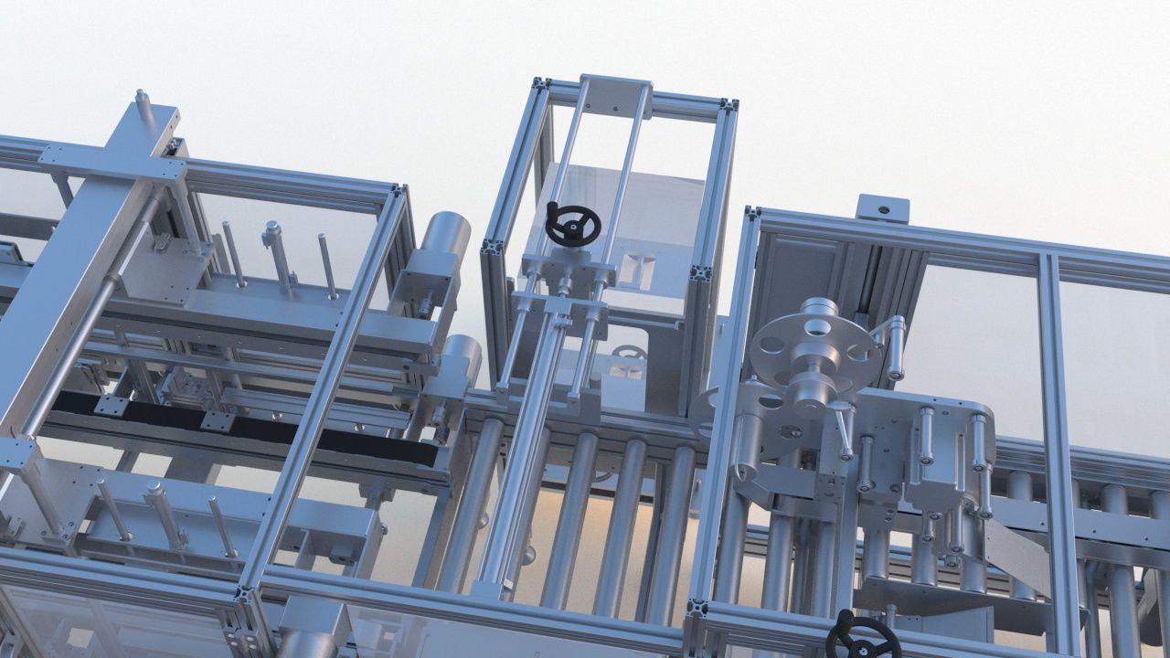 Semi Automatic Packaging Machine 3D model_8