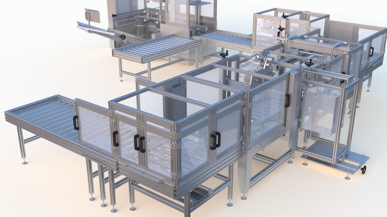 Semi Automatic Packaging Machine 3D model_6