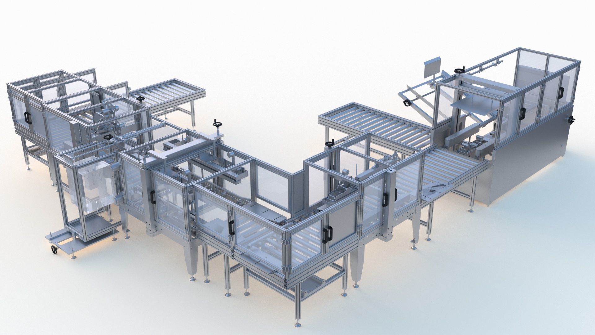 Semi Automatic Packaging Machine 3D model_3