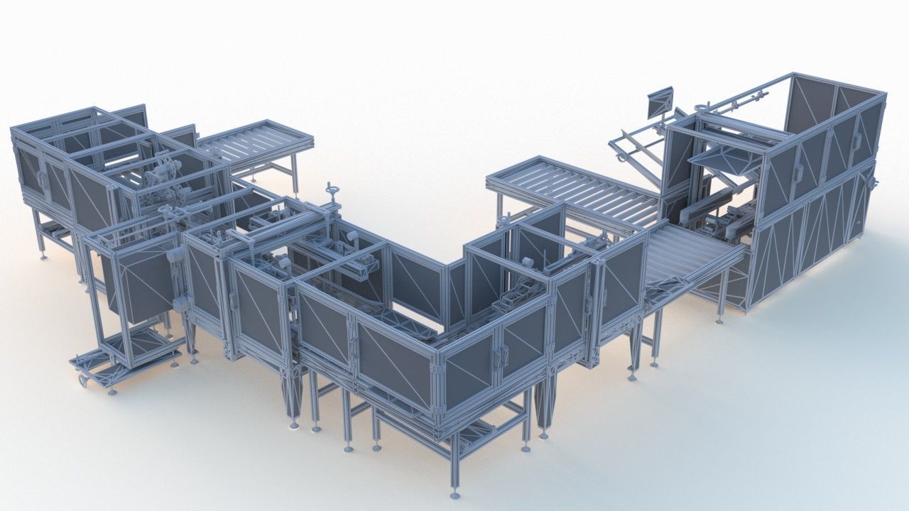 Semi Automatic Packaging Machine 3D model_16