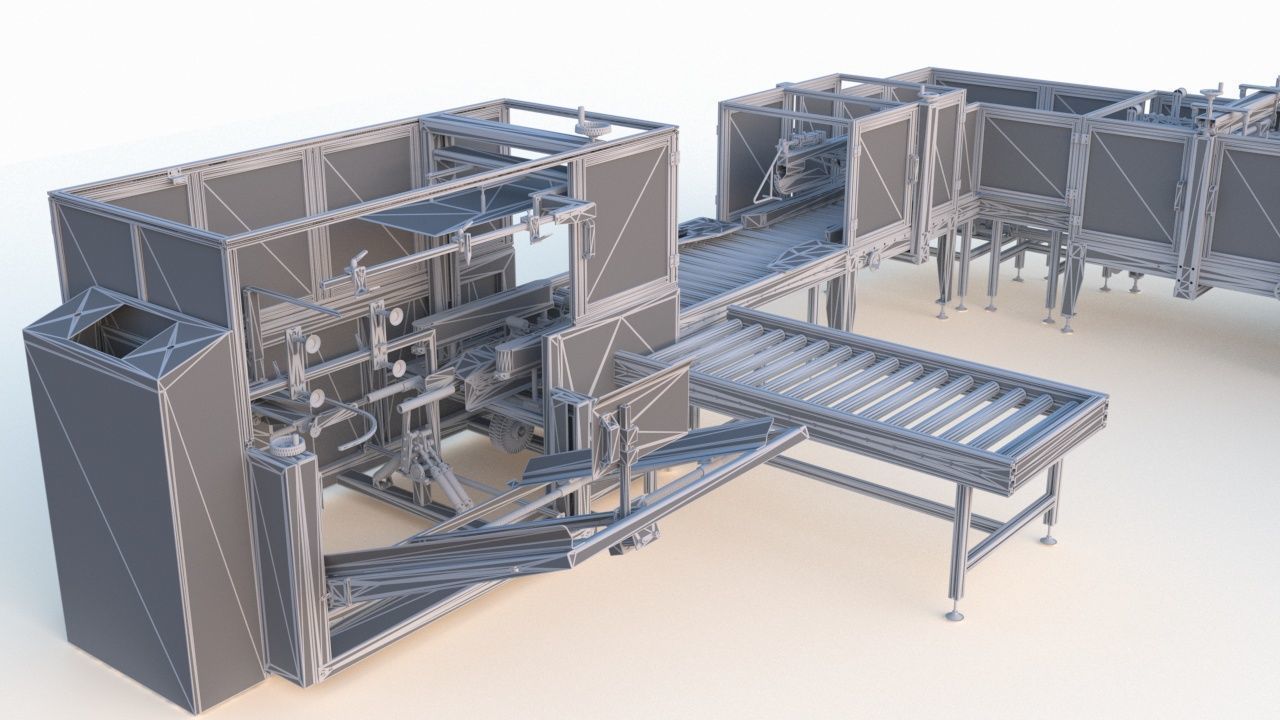 Semi Automatic Packaging Machine 3D model_17