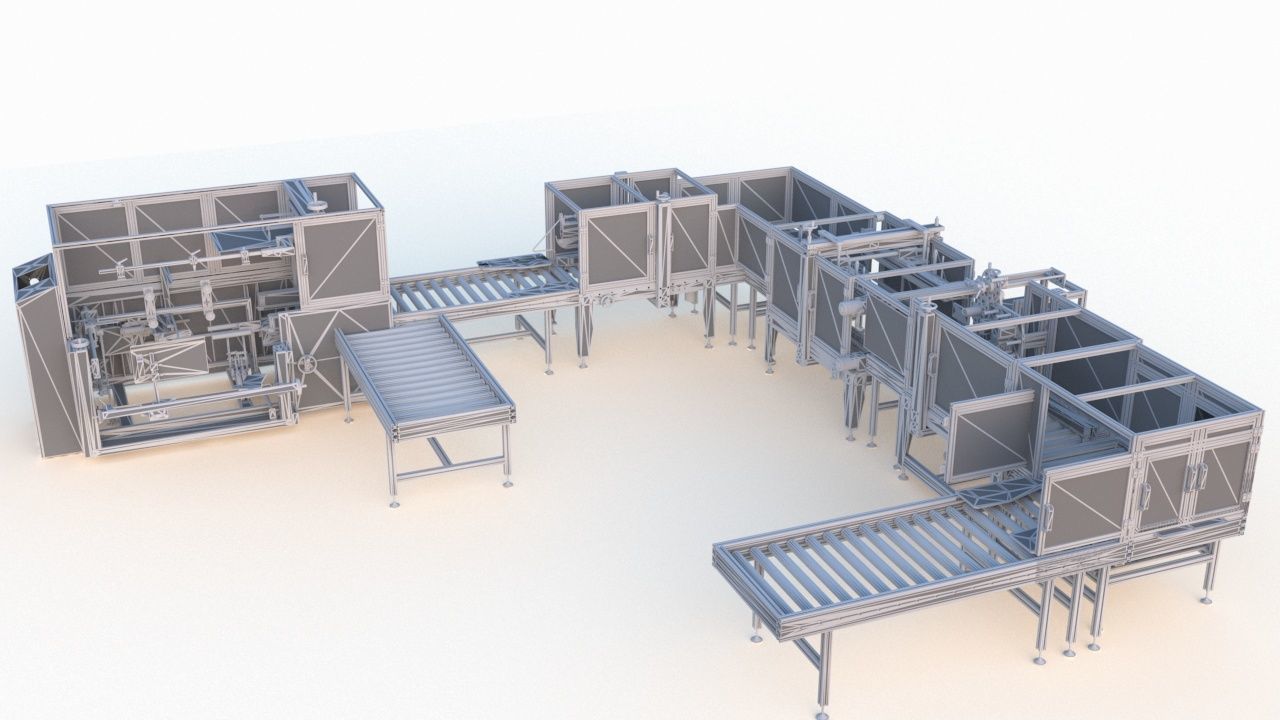 Semi Automatic Packaging Machine 3D model_15