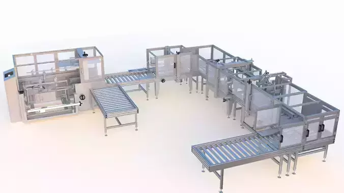 Semi Automatic Packaging Machine 3D model