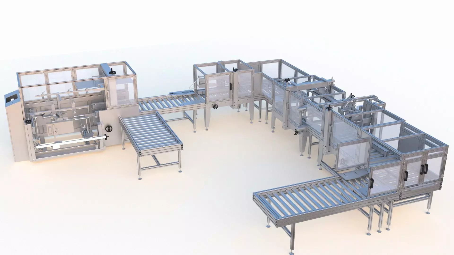 Semi Automatic Packaging Machine 3D model_0