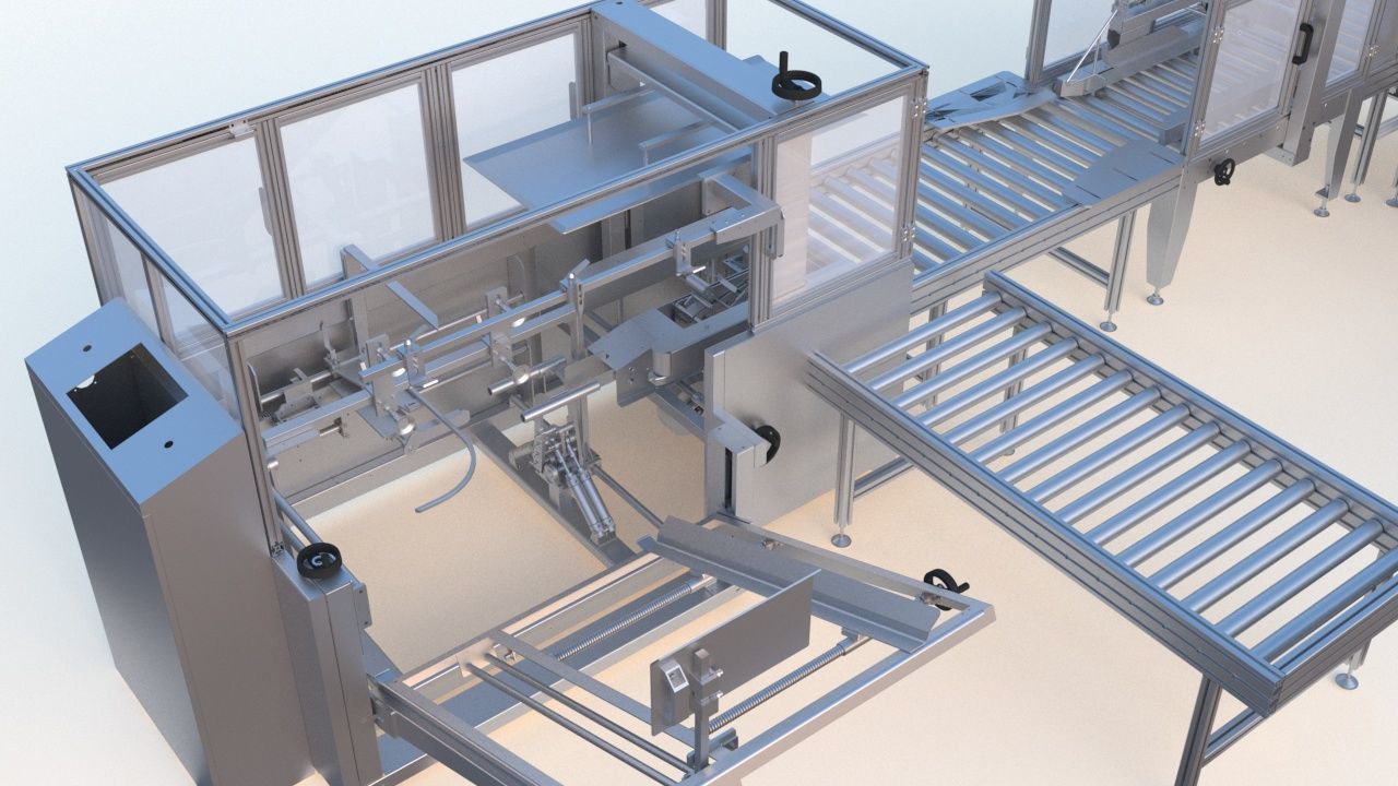 Semi Automatic Packaging Machine 3D model_11