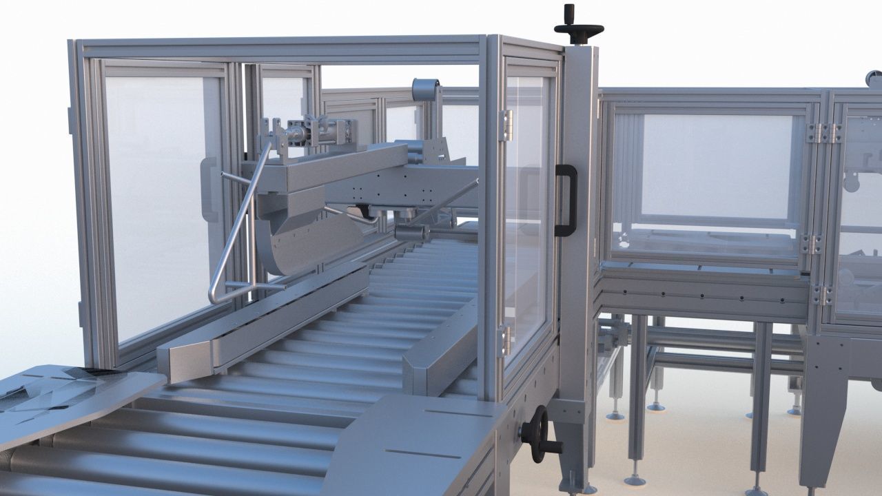 Semi Automatic Packaging Machine 3D model_10