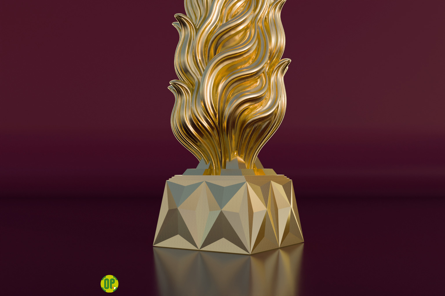 Sigma Flames  3D print model_1