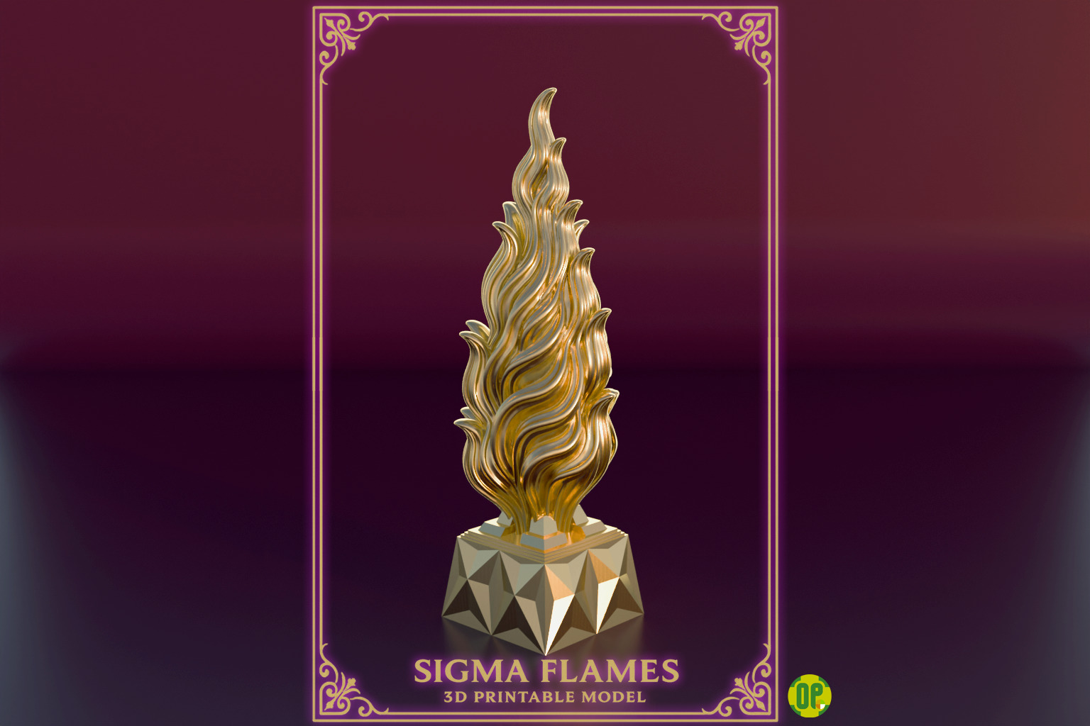 Sigma Flames  3D print model_0