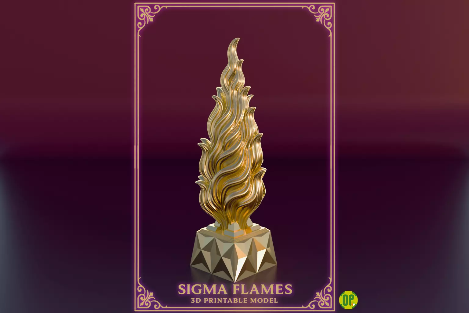 Sigma Flames  3D print model_0