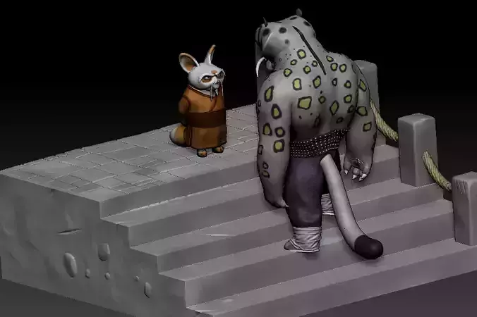 tai lung and master shifu