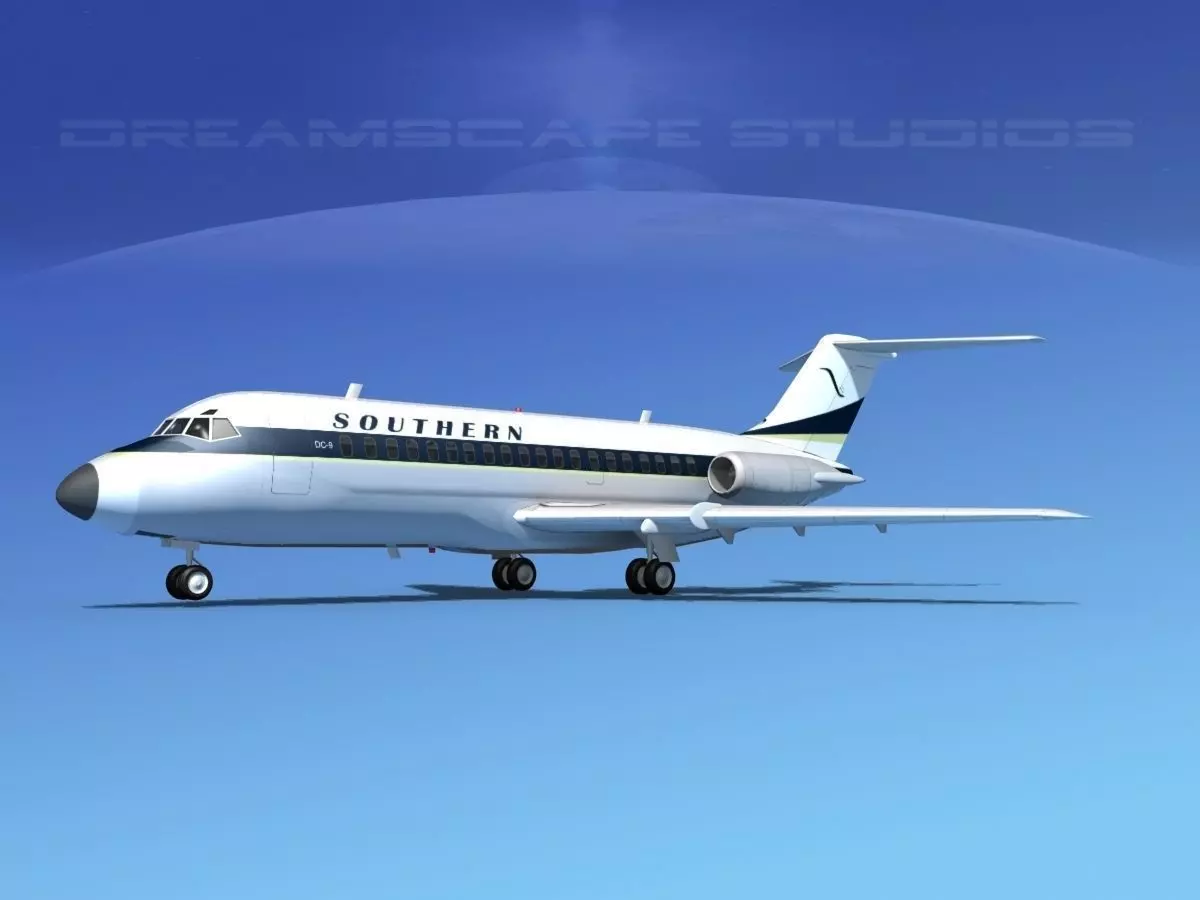 Douglas DC-9-15 Southern 1 3D model