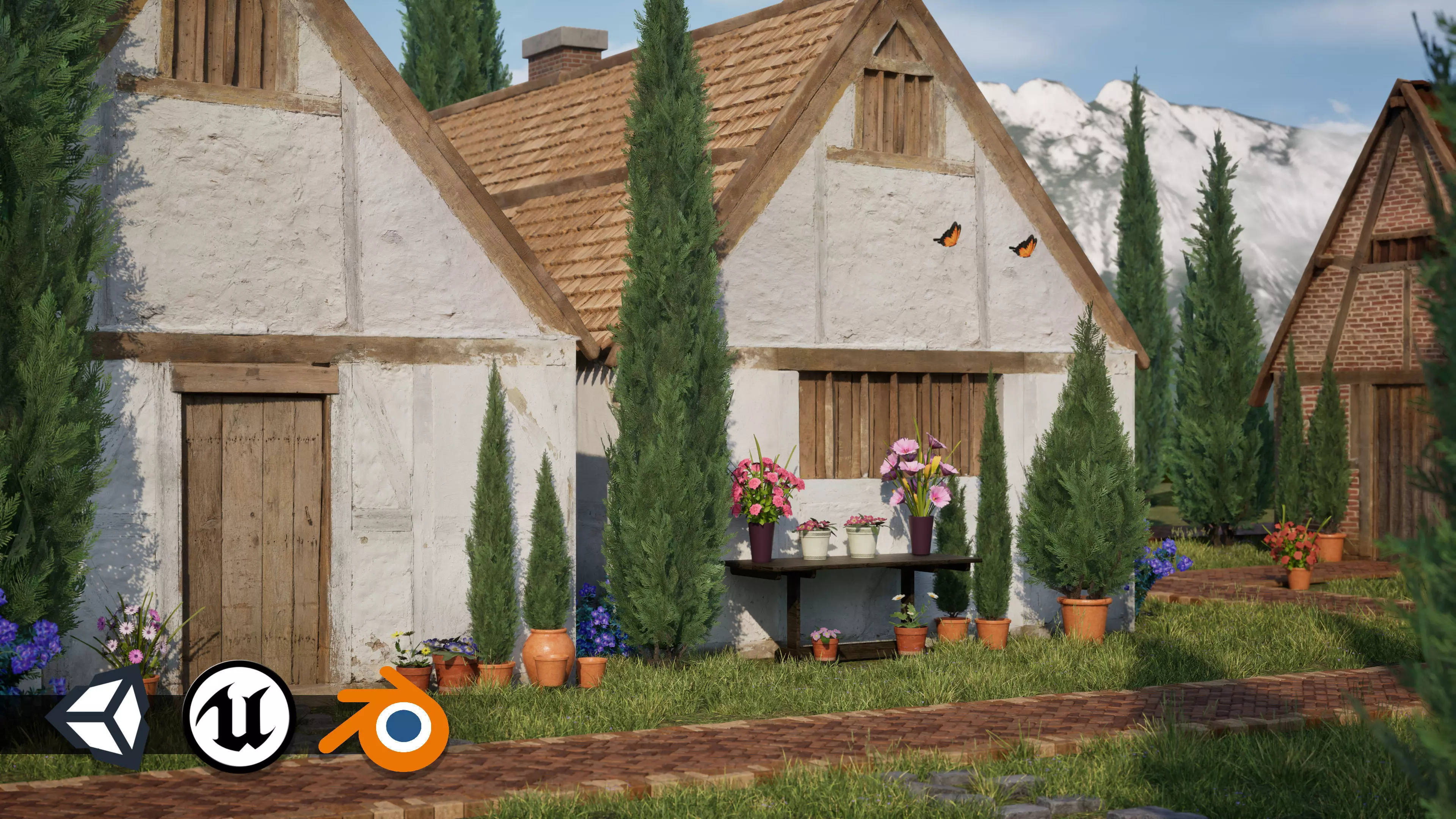 Nature Assets - Italian Cypress Low-poly 3D model_0