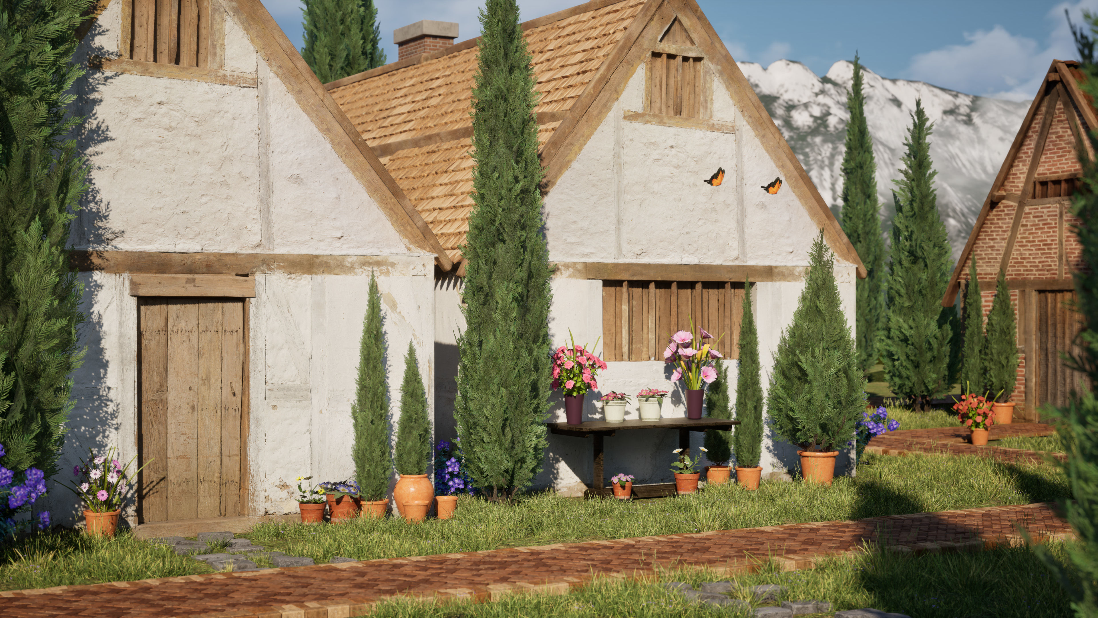 Nature Assets - Italian Cypress Low-poly 3D model_1