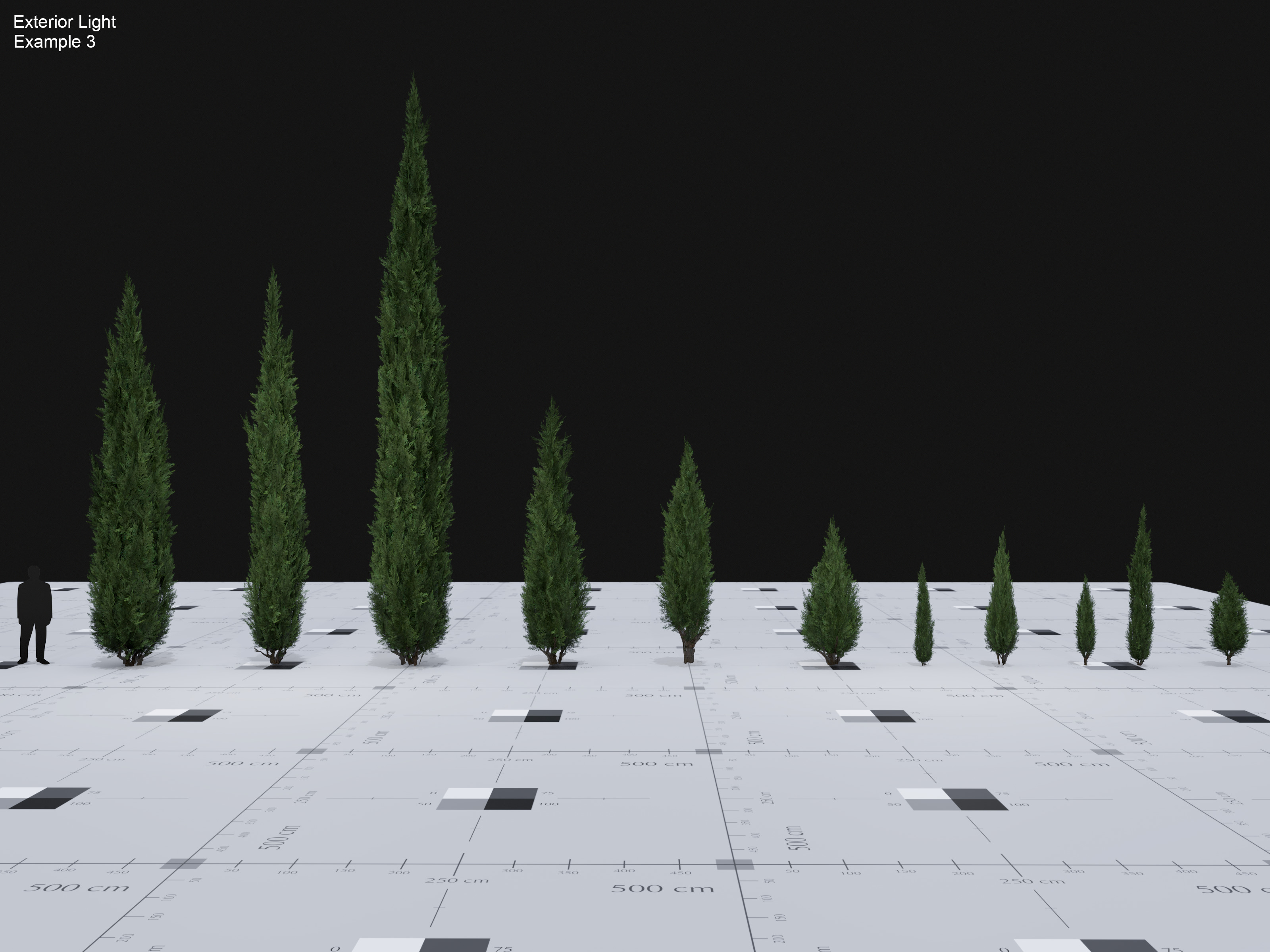 Nature Assets - Italian Cypress Low-poly 3D model_10