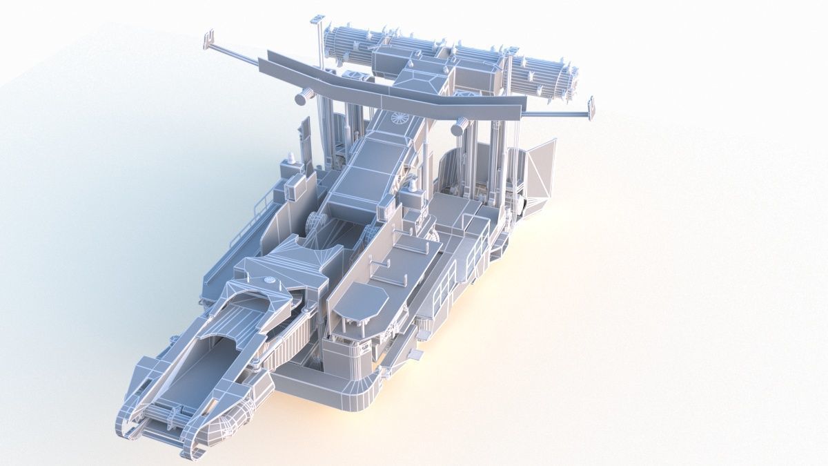 Anchor Digging Integrated Machine 3D model_14