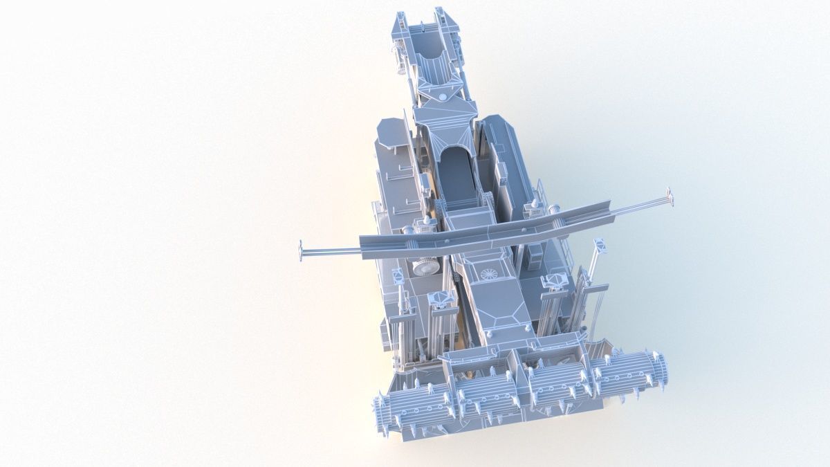 Anchor Digging Integrated Machine 3D model_13