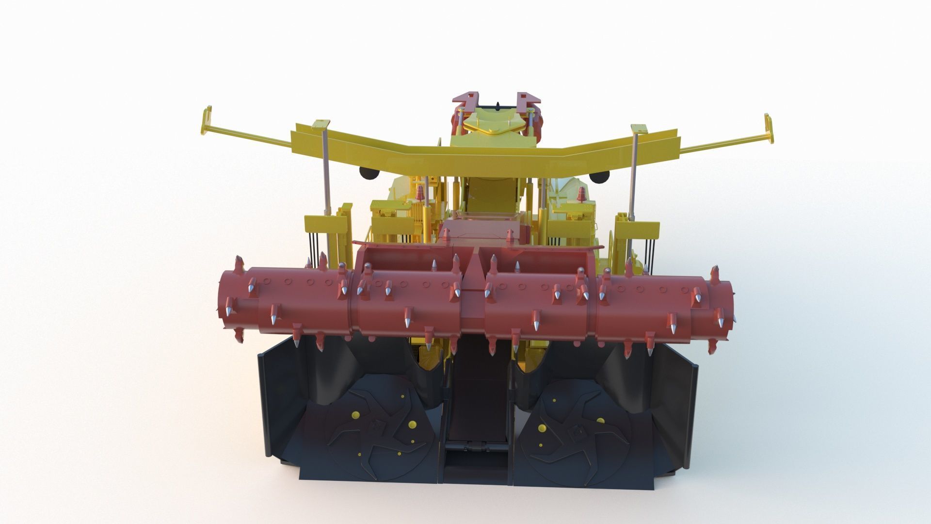 Anchor Digging Integrated Machine 3D model_4