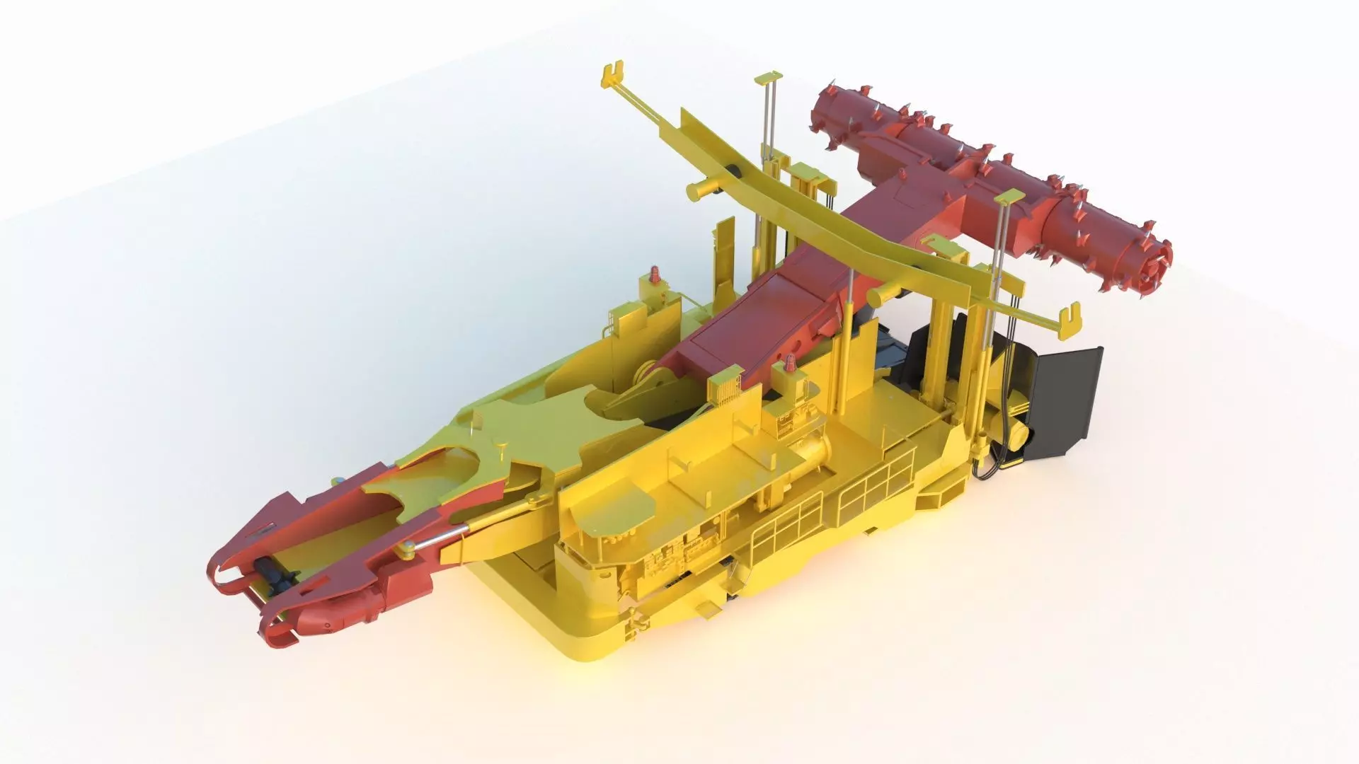 Anchor Digging Integrated Machine 3D model_0