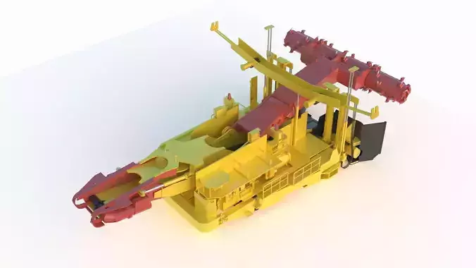 Anchor Digging Integrated Machine 3D model