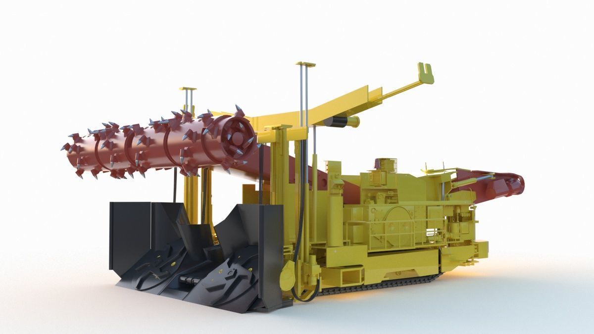 Anchor Digging Integrated Machine 3D model_8