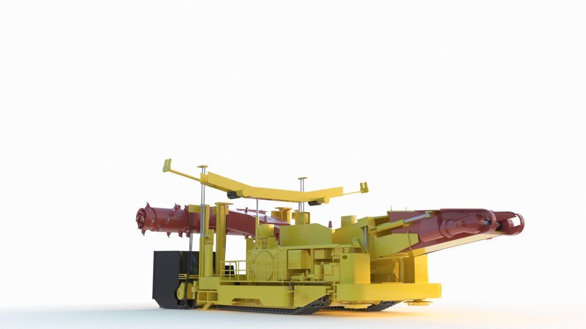 Anchor Digging Integrated Machine 3D model_7