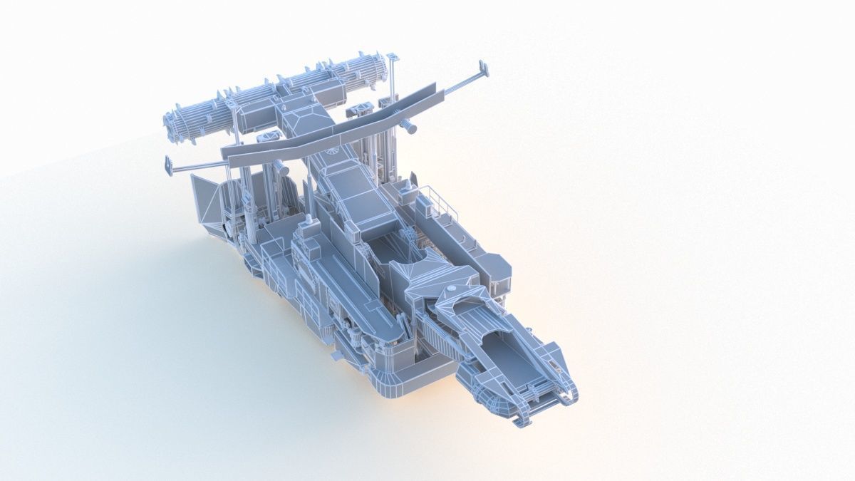 Anchor Digging Integrated Machine 3D model_11