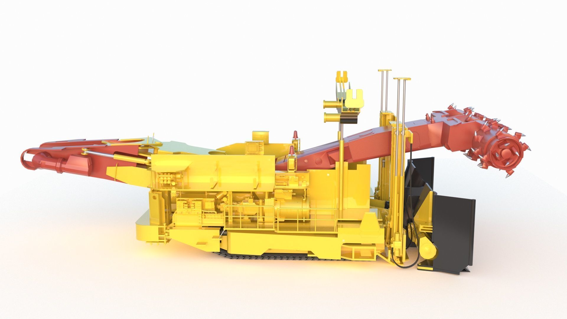 Anchor Digging Integrated Machine 3D model_2