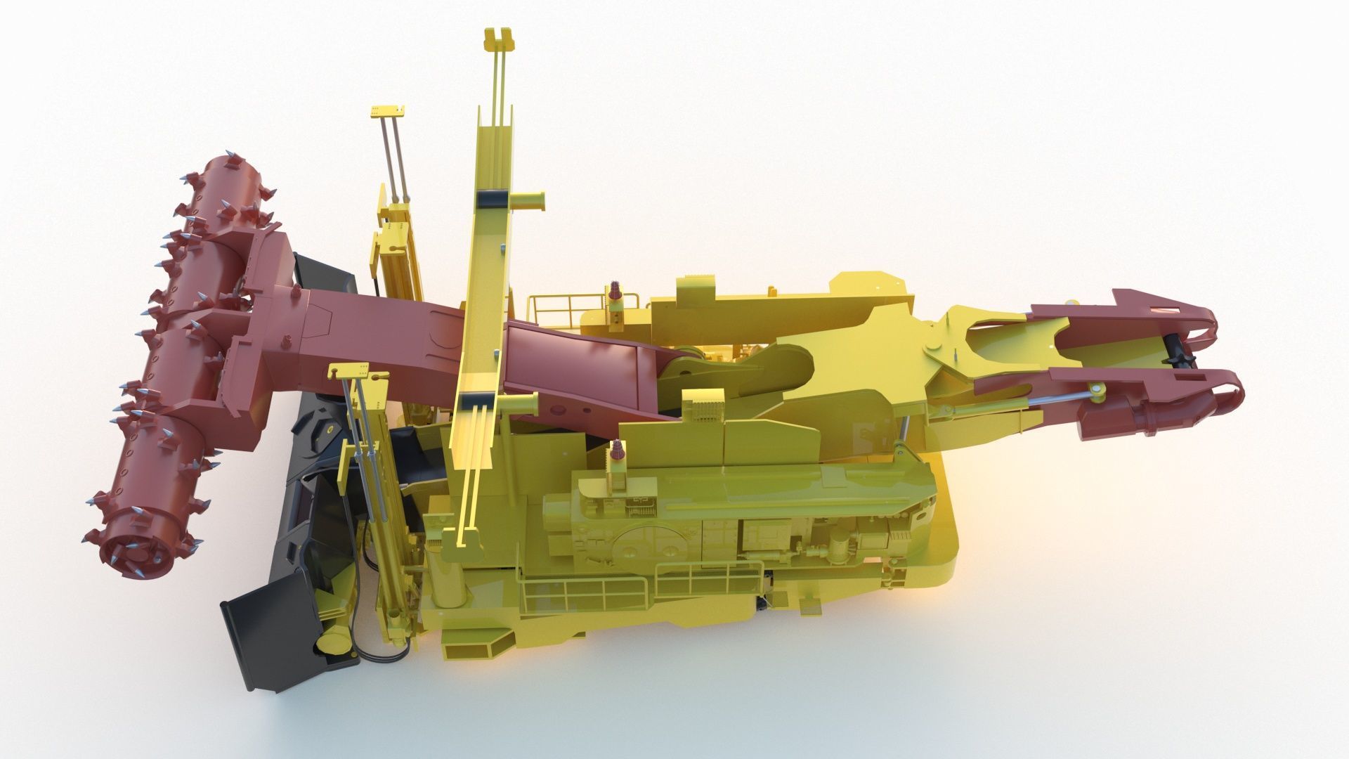 Anchor Digging Integrated Machine 3D model_3