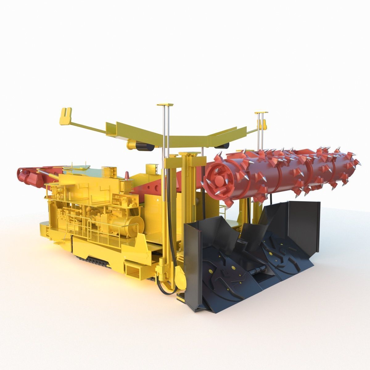 Anchor Digging Integrated Machine 3D model_1