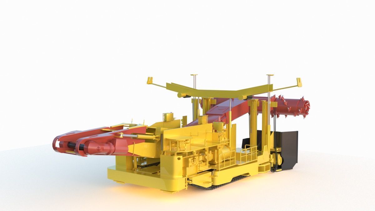 Anchor Digging Integrated Machine 3D model_6