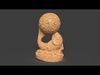 Chinese bamboo fish  Low-poly 3D model_1