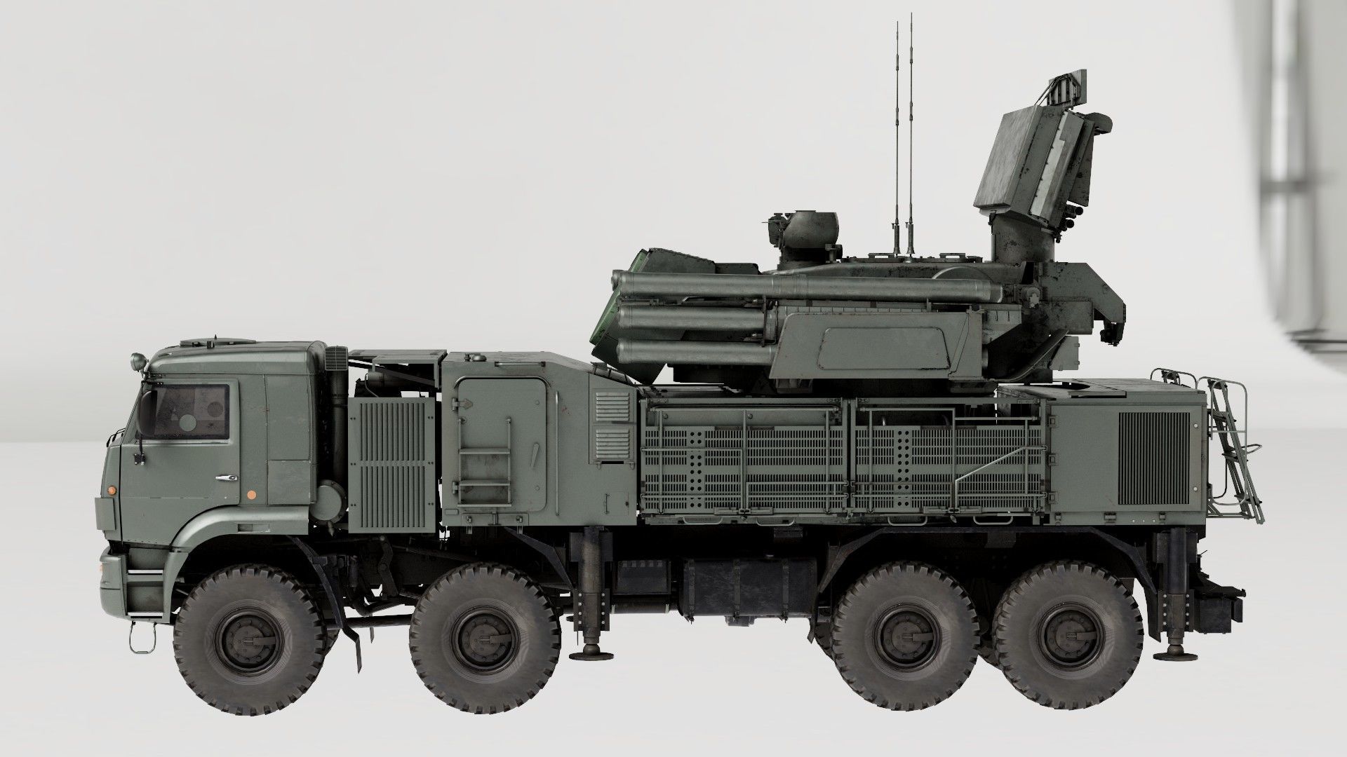 Pantsir S1 Air Defense System 3D model_1