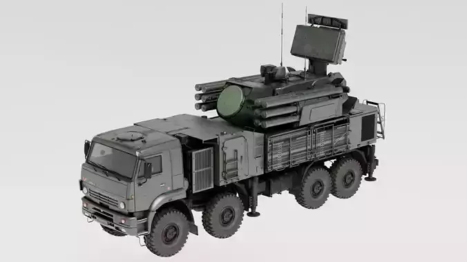 Pantsir S1 Air Defense System 3D model