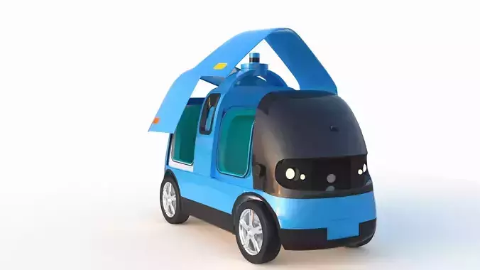 Autonomous Logistics Delivery Vehicle 3D model