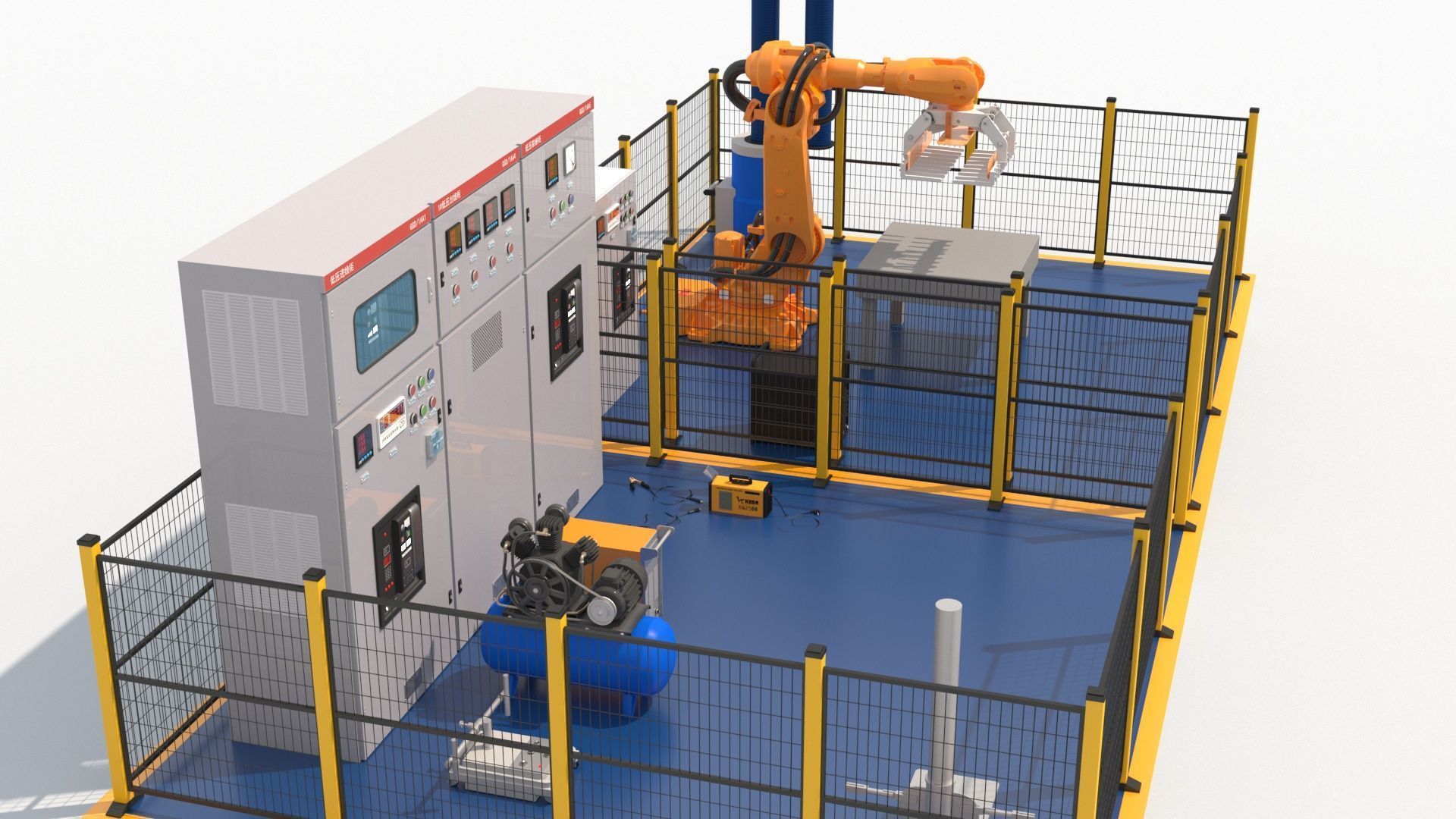 Robotic Automated Welding Workstation 3D model_4