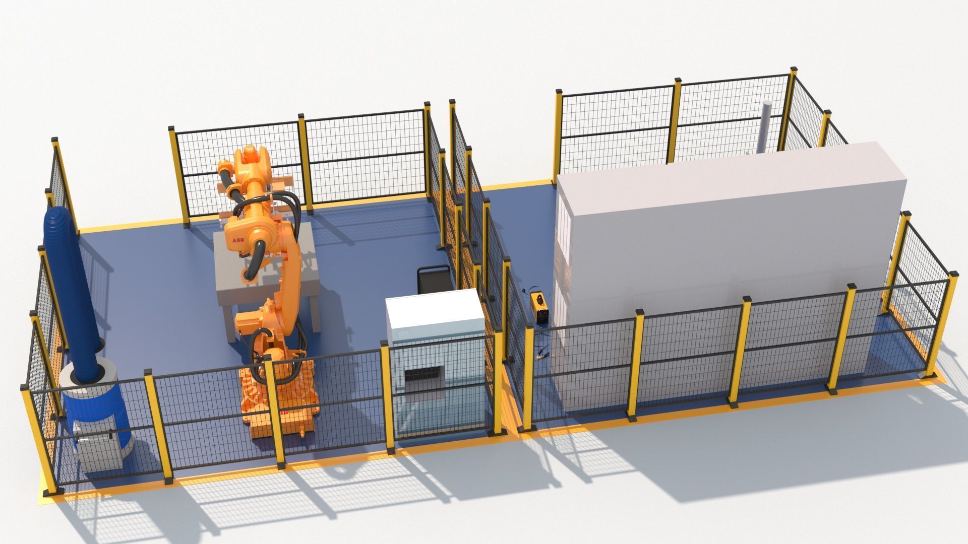 Robotic Automated Welding Workstation 3D model_3