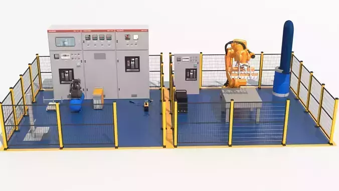 Robotic Automated Welding Workstation 3D model
