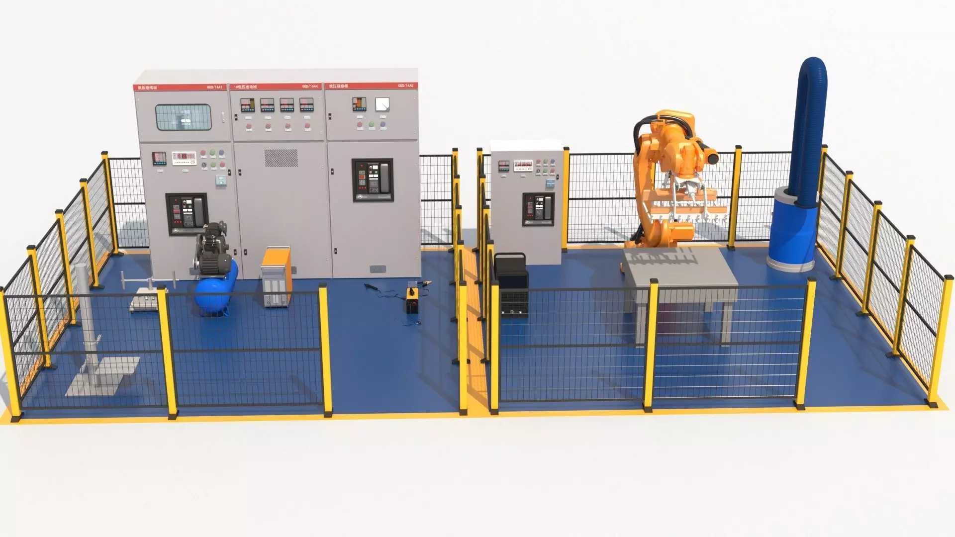 Robotic Automated Welding Workstation 3D model_0