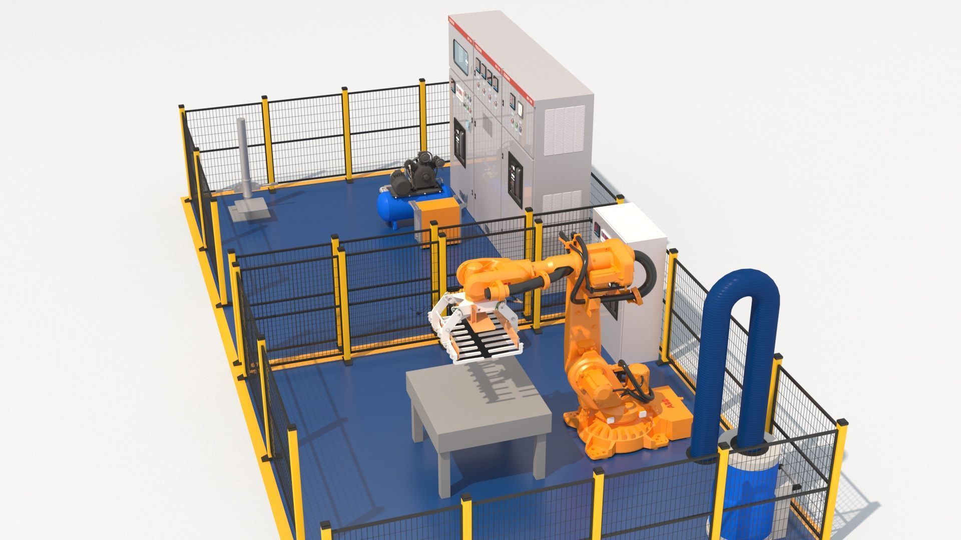 Robotic Automated Welding Workstation 3D model_2