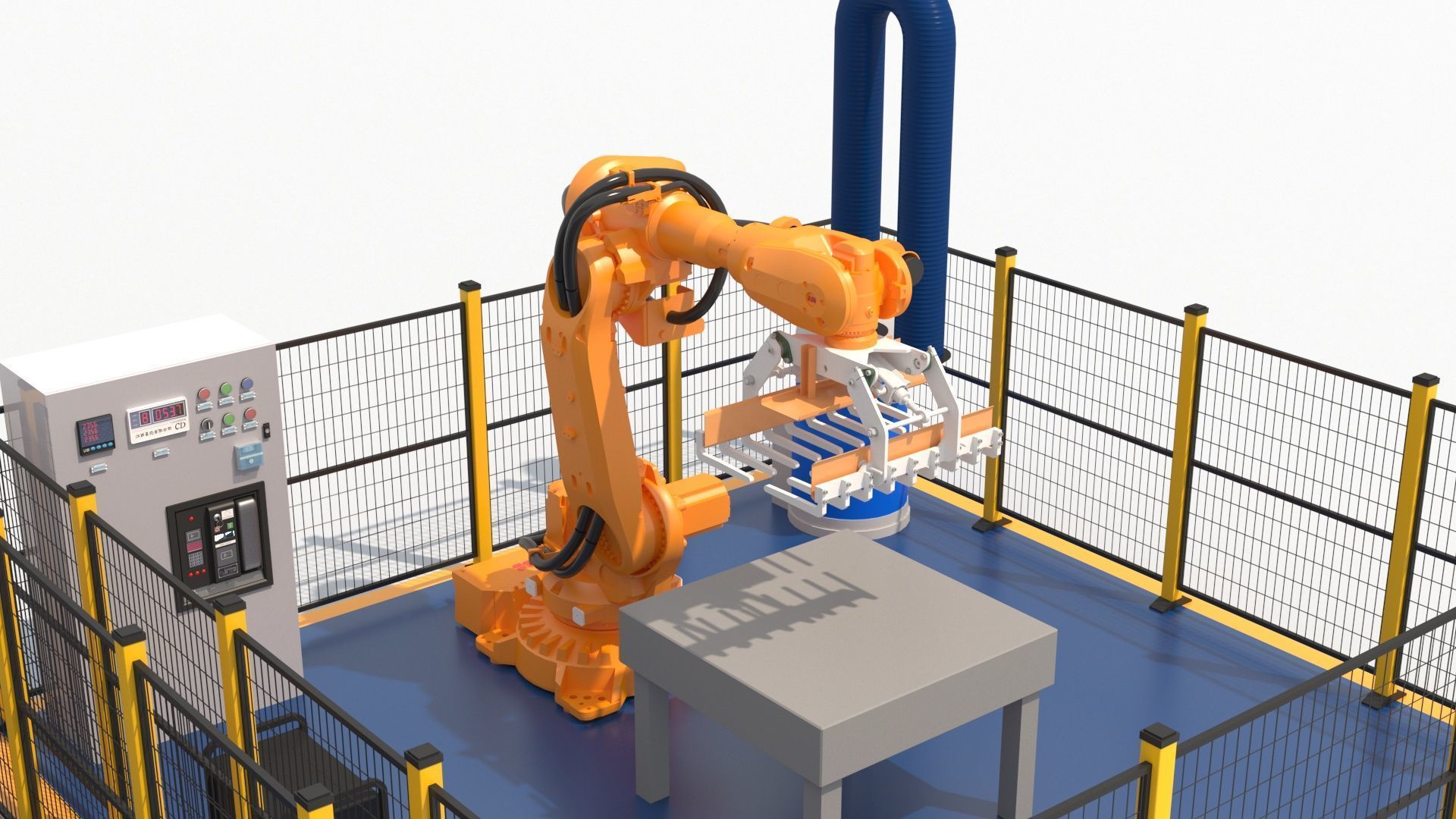 Robotic Automated Welding Workstation 3D model_8