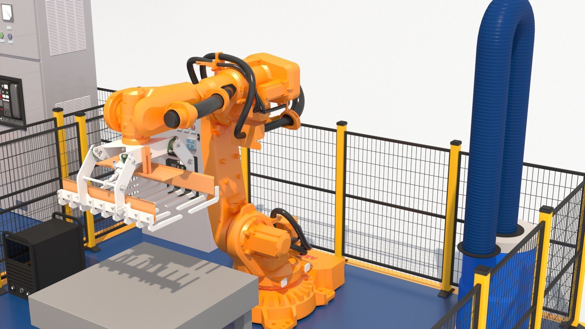 Robotic Automated Welding Workstation 3D model_9